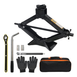 Heavy-duty Scissor Jack with Anti-slip Base for Sedan Emergency Lifting