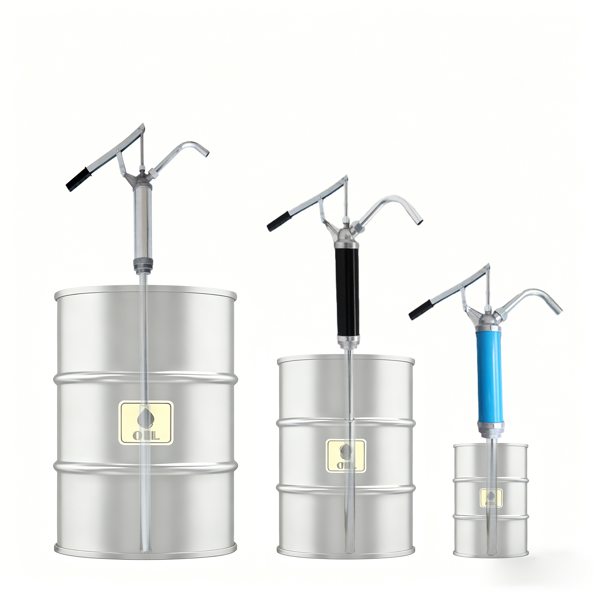 High Carbon Steel Hand Pressure Oil Pump 3 Colors Optional