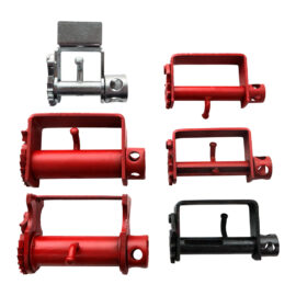 Truck with ratchet lock, welding free rope tensioner, used for cargo bundling