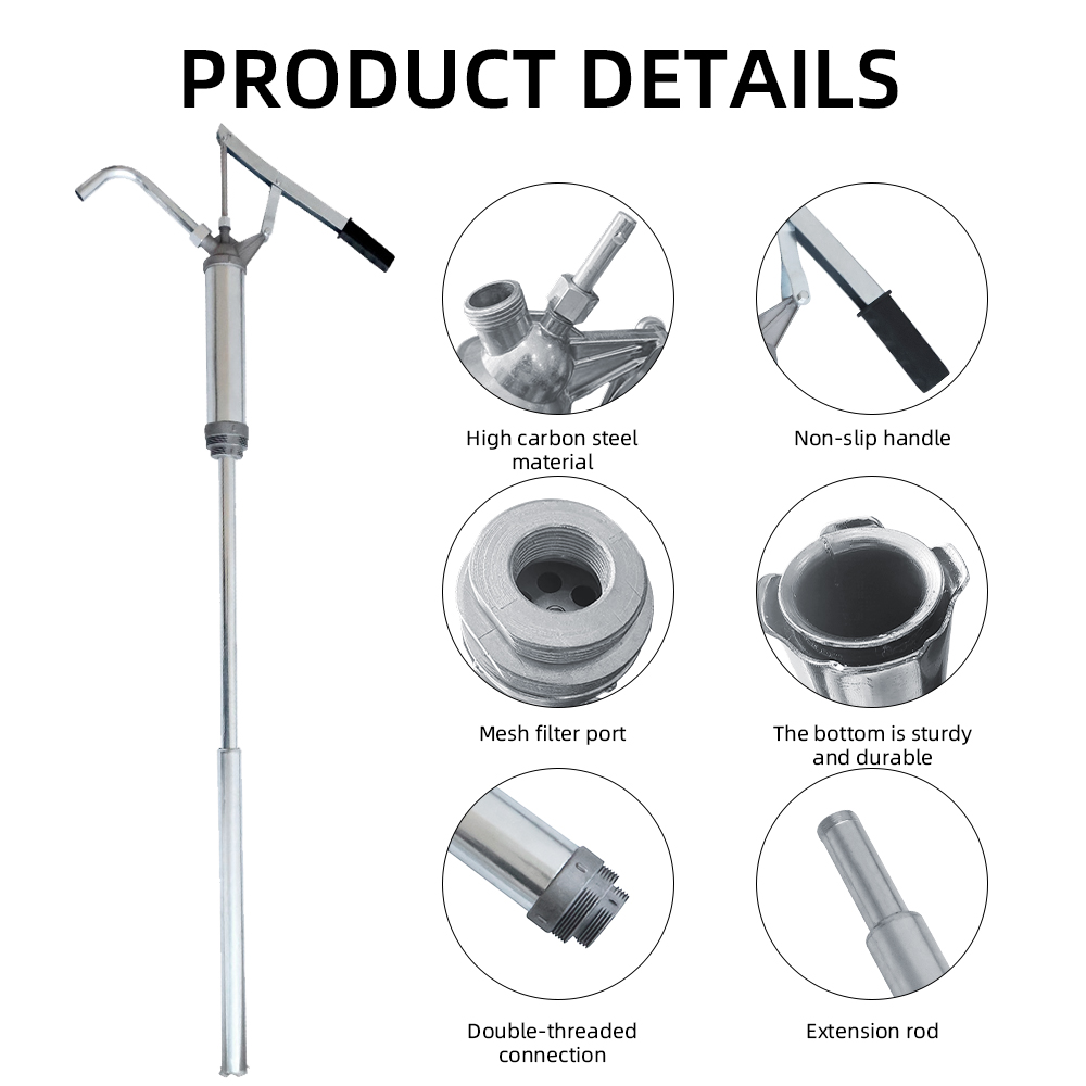 High Carbon Steel Hand Pressure Oil Pump 3 Colors Optional - Image 8
