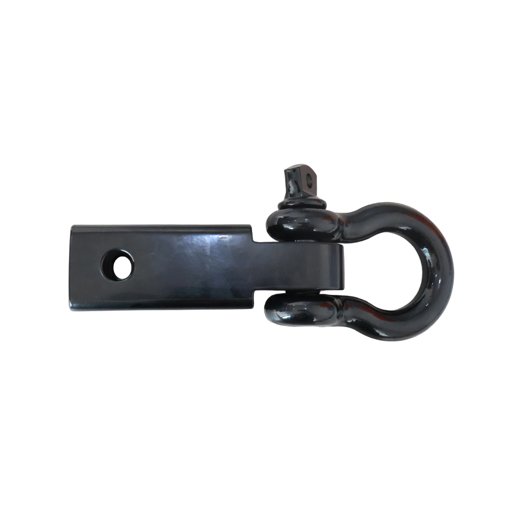 2 Inch Trailer Hitch Receiver Shackle Mount with D Ring Shackle & Safety Pin - Image 3