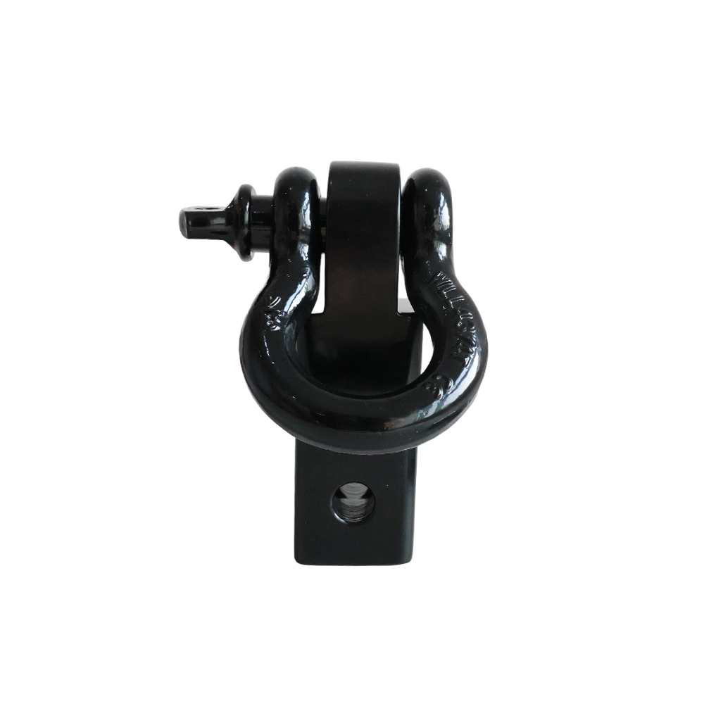 2 Inch Trailer Hitch Receiver Shackle Mount with D Ring Shackle & Safety Pin - Image 5