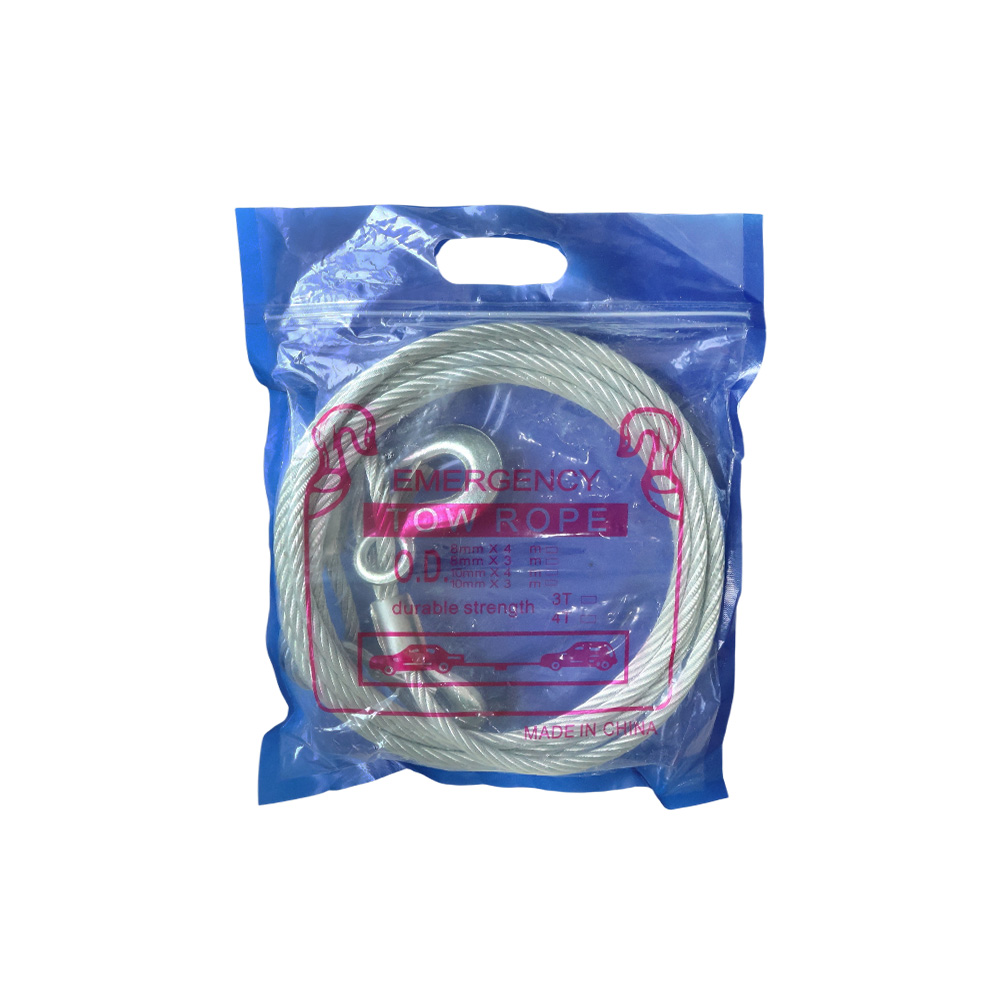 5Ton 8Ton Heavy Duty Steel Wire Tow Rope Car Emergency Towing Cable - Image 7