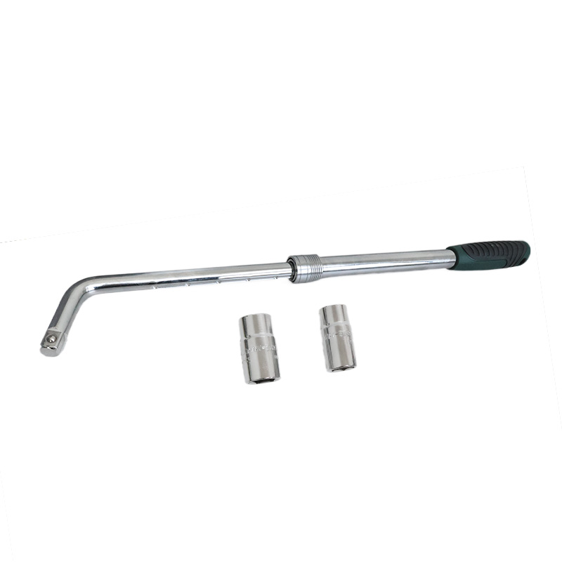 Telescopic L-Type Socket Wrench Extendable Tire Removal Spanner with 2 Sockets, Car Wheel Repair Hand Tool - Image 3
