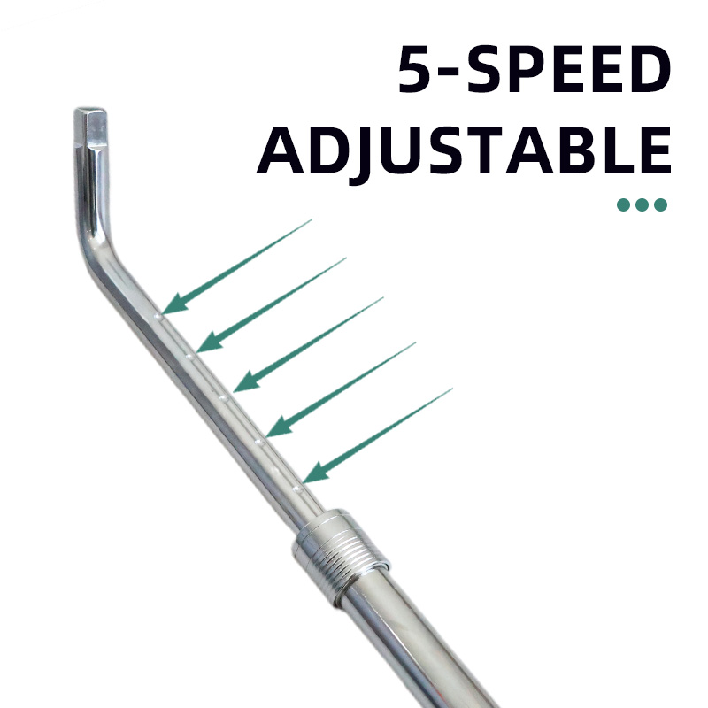 Telescopic L-Type Socket Wrench Extendable Tire Removal Spanner with 2 Sockets, Car Wheel Repair Hand Tool - Image 4