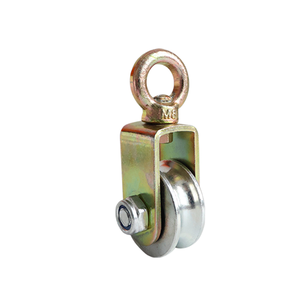 Single Sheave Lifting Pulley Block, Hook/Eye Type Heavy Duty Crane Snatch Block for Construction Hoist Wire Rope Lifting - Image 12