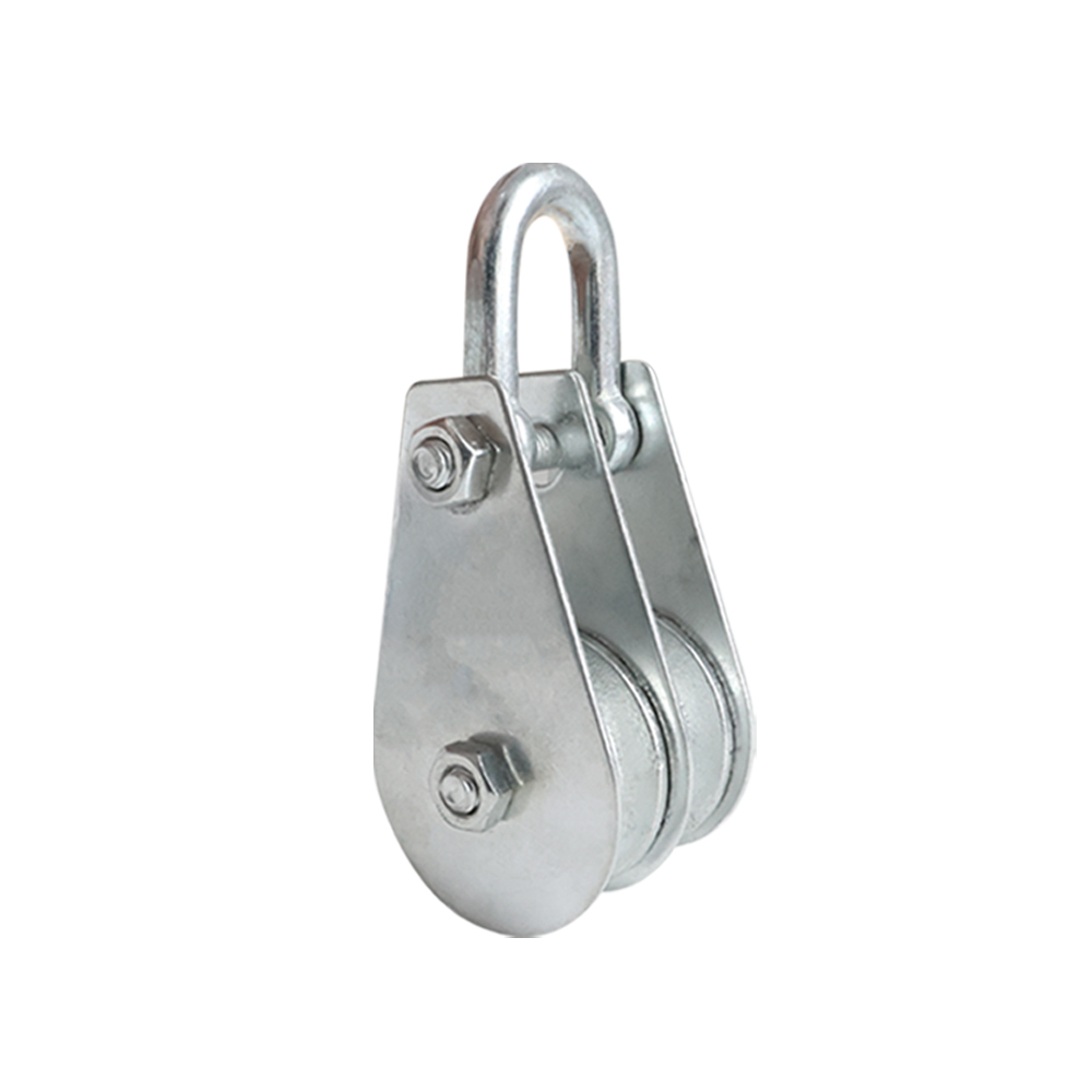 Single Sheave Lifting Pulley Block, Hook/Eye Type Heavy Duty Crane Snatch Block for Construction Hoist Wire Rope Lifting - Image 13