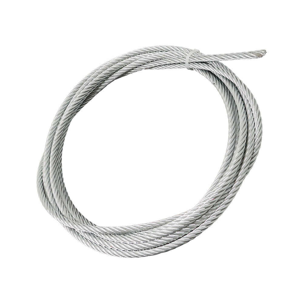 Galvanized Steel Wire Rope Sling with Safety Latch Hook, Cargo Lifting Tow Cable for Trailer Hoist - Image 4
