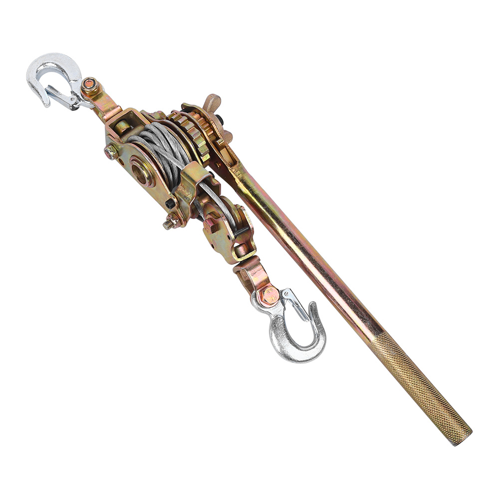 Multi-function Hand Cable Puller with Two Hooks, Galvanized Steel Wire Rope Gripper, Tightening Pulling Tool - Image 2