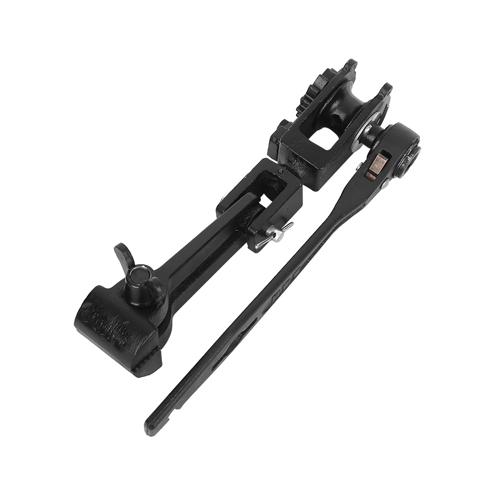 Black Painted Heavy Duty Cable Puller, Ratchet Wire Rope Tightener with Safety Hook, Manual Tension Pulling Tool - Image 2