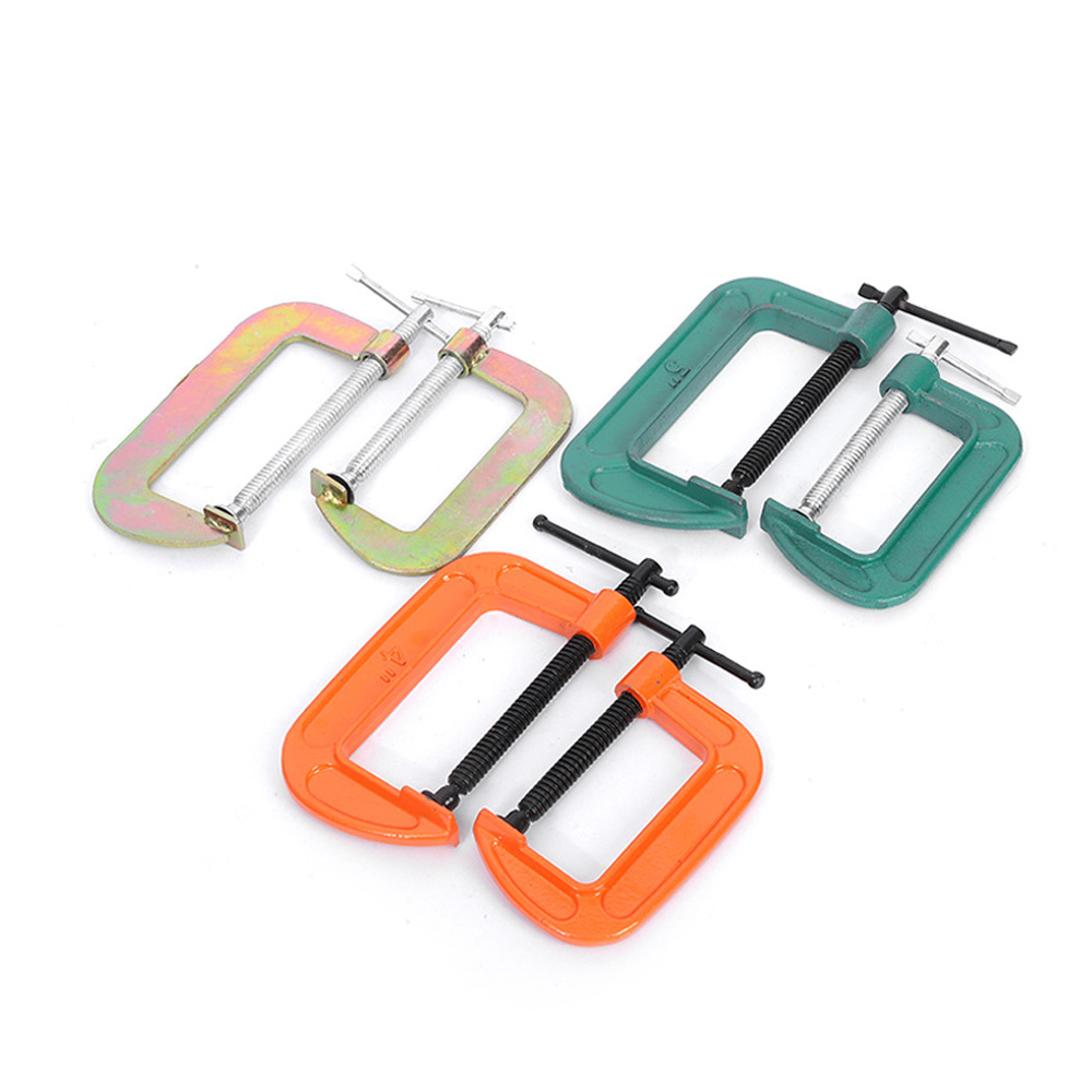 Heavy Duty Cast Iron G Clamp C Clamp, Woodworking Metal Fixing Clamp, Multi Size C Type Clamp for Carpenter Welding DIY Hand Tool - Image 2