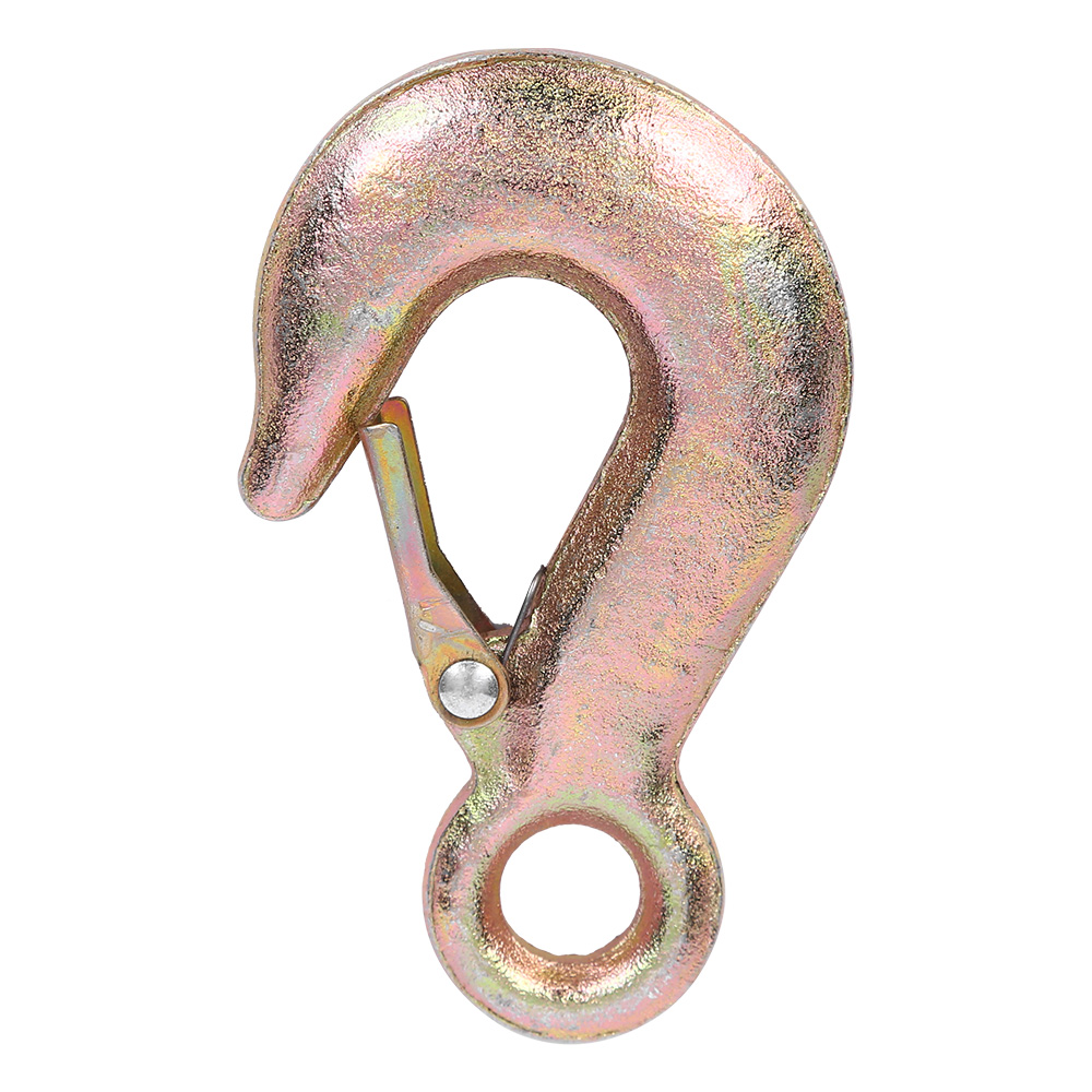 Eye Lifting Hook with Safety Latch, Heavy Duty Cargo Lifting Grab Hook for Crane Rigging - Image 5
