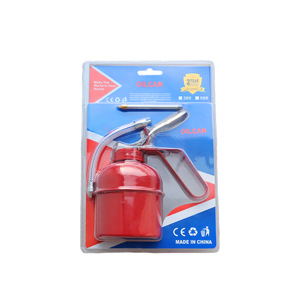 Hand Pressure Oil Can, Metal Transparent Oil Lubricator with Flexible Straight Spout, Manual Oil Dispenser for Machinery Car Maintenance - Image 10