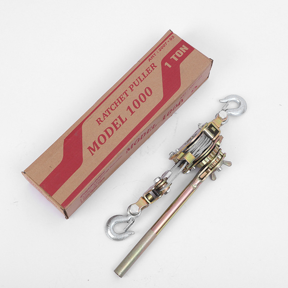 Multi-function Hand Cable Puller with Two Hooks, Galvanized Steel Wire Rope Gripper, Tightening Pulling Tool - Image 5