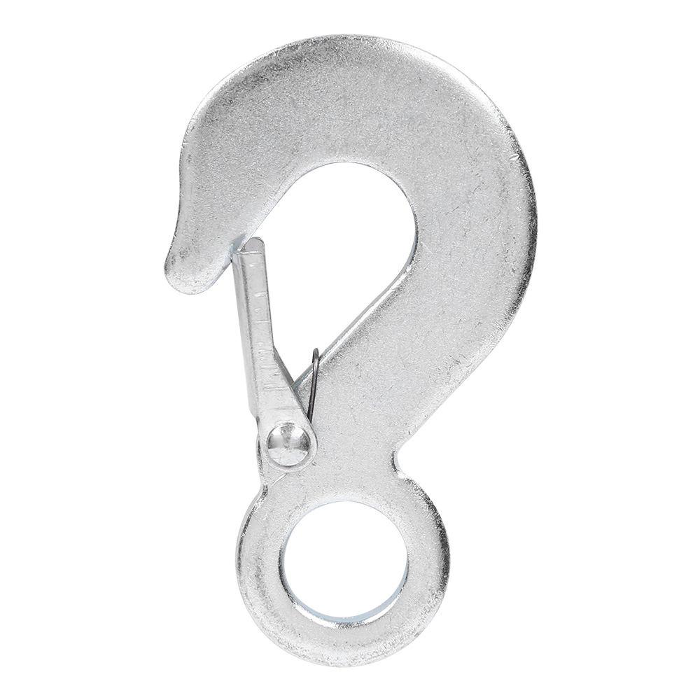 Eye Lifting Hook with Safety Latch, Heavy Duty Cargo Lifting Grab Hook for Crane Rigging - Image 6