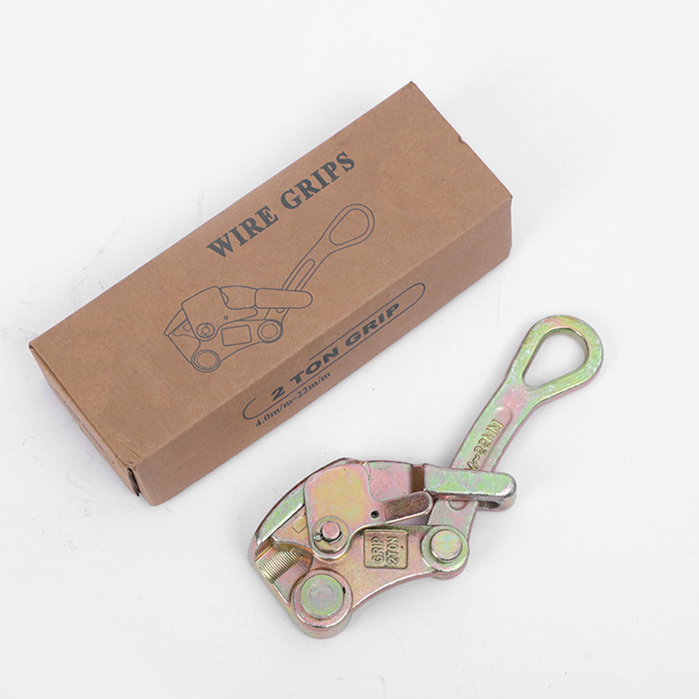 Multi-function Hand Cable Puller with Two Hooks, Galvanized Steel Wire Rope Gripper, Tightening Pulling Tool - Image 6