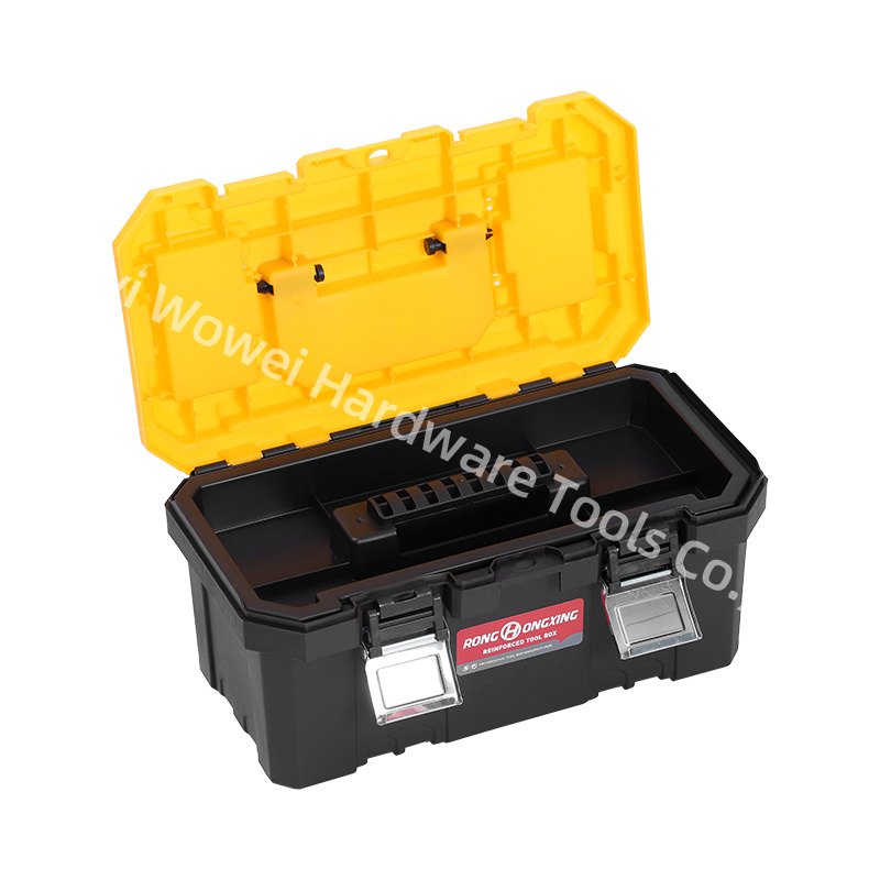 Plastic Tool Storage Box with Top Small Parts Compartments, Portable Hardware Tool Case with Double Latches & Handle. - Image 9