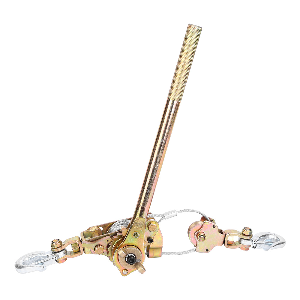 Multi-function Hand Cable Puller with Two Hooks, Galvanized Steel Wire Rope Gripper, Tightening Pulling Tool - Image 3