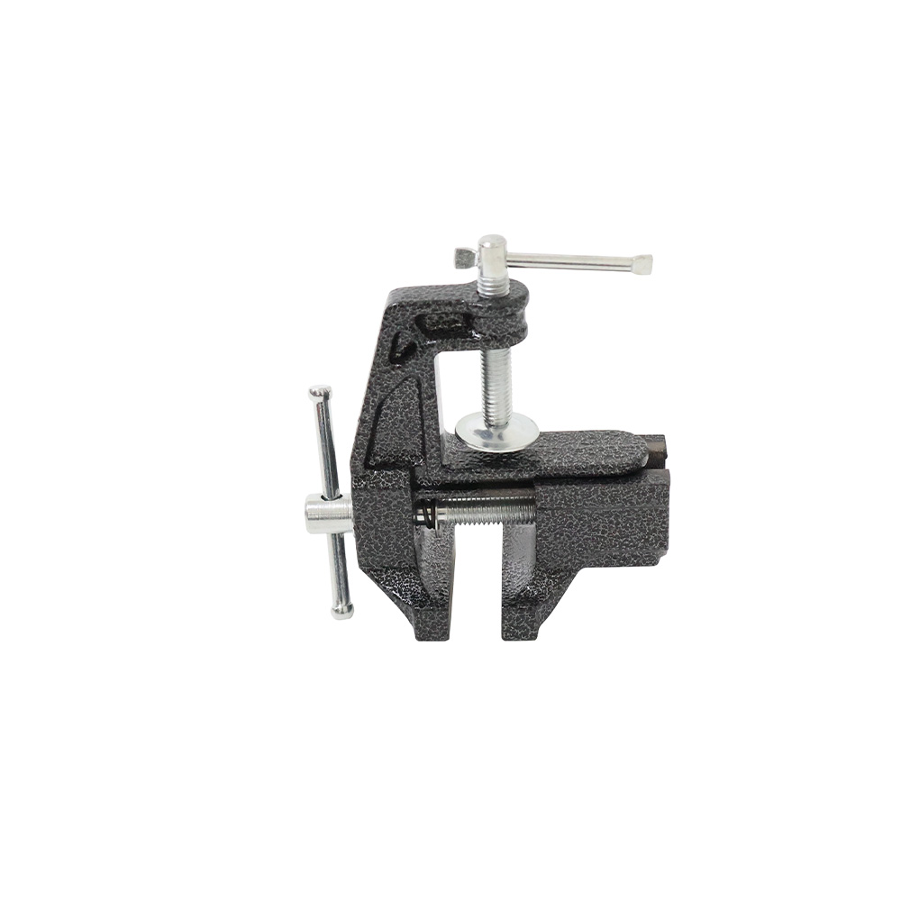 360° Swivel Table Vise, Portable Clamp-on Bench Vice with Anvil, Cast Iron Mini Workbench Vise for DIY Craft Repair - Image 5