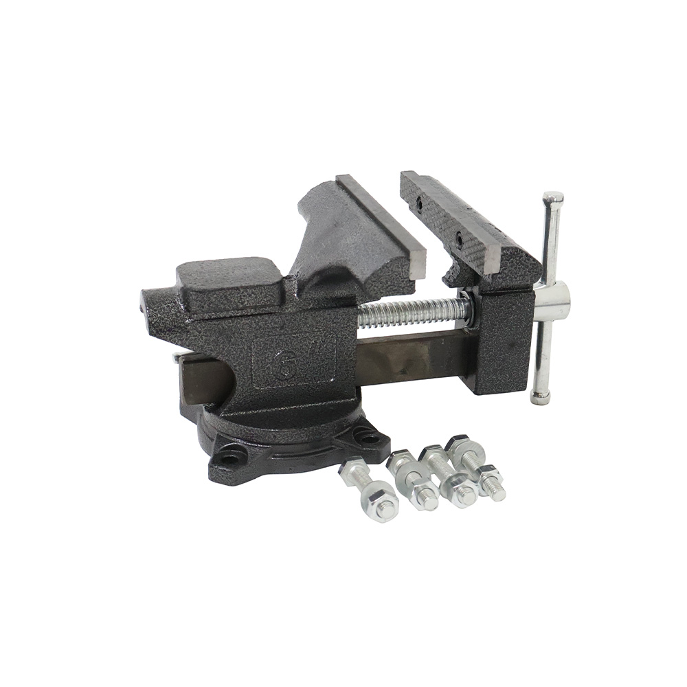 360° Swivel Table Vise, Portable Clamp-on Bench Vice with Anvil, Cast Iron Mini Workbench Vise for DIY Craft Repair - Image 7