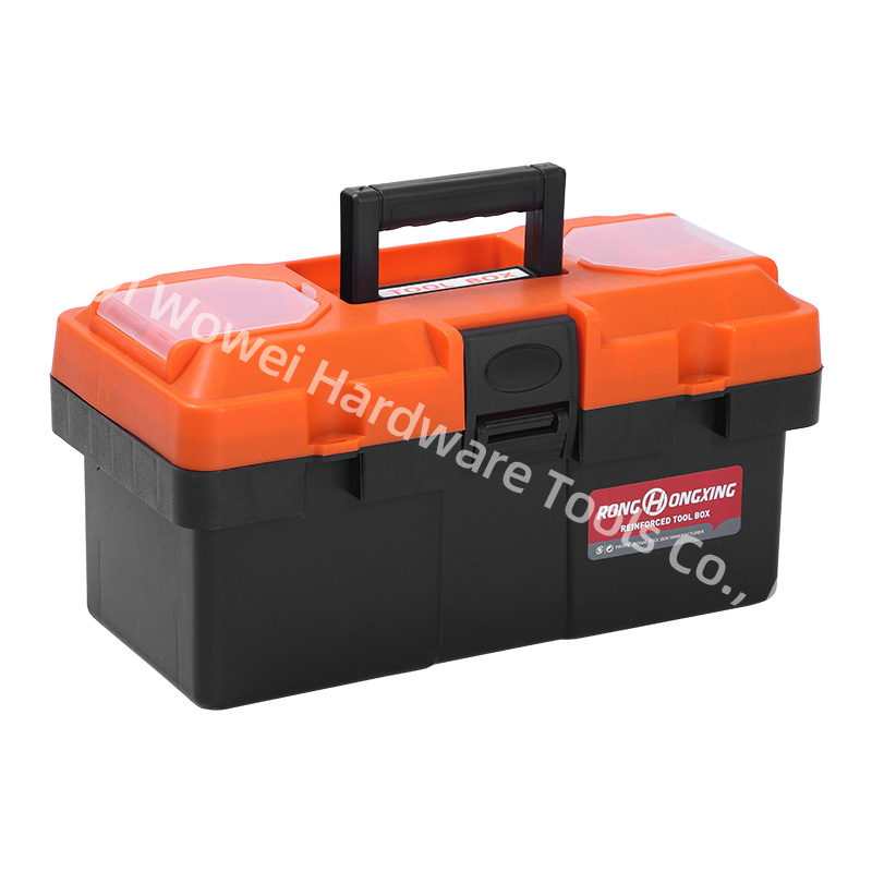 Plastic Tool Storage Box with Top Small Parts Compartments, Portable Hardware Tool Case with Double Latches & Handle. - Image 7