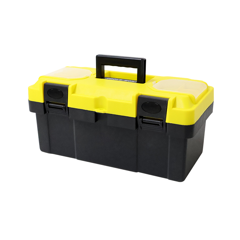 Plastic Tool Storage Box with Top Small Parts Compartments, Portable Hardware Tool Case with Double Latches & Handle. - Image 5