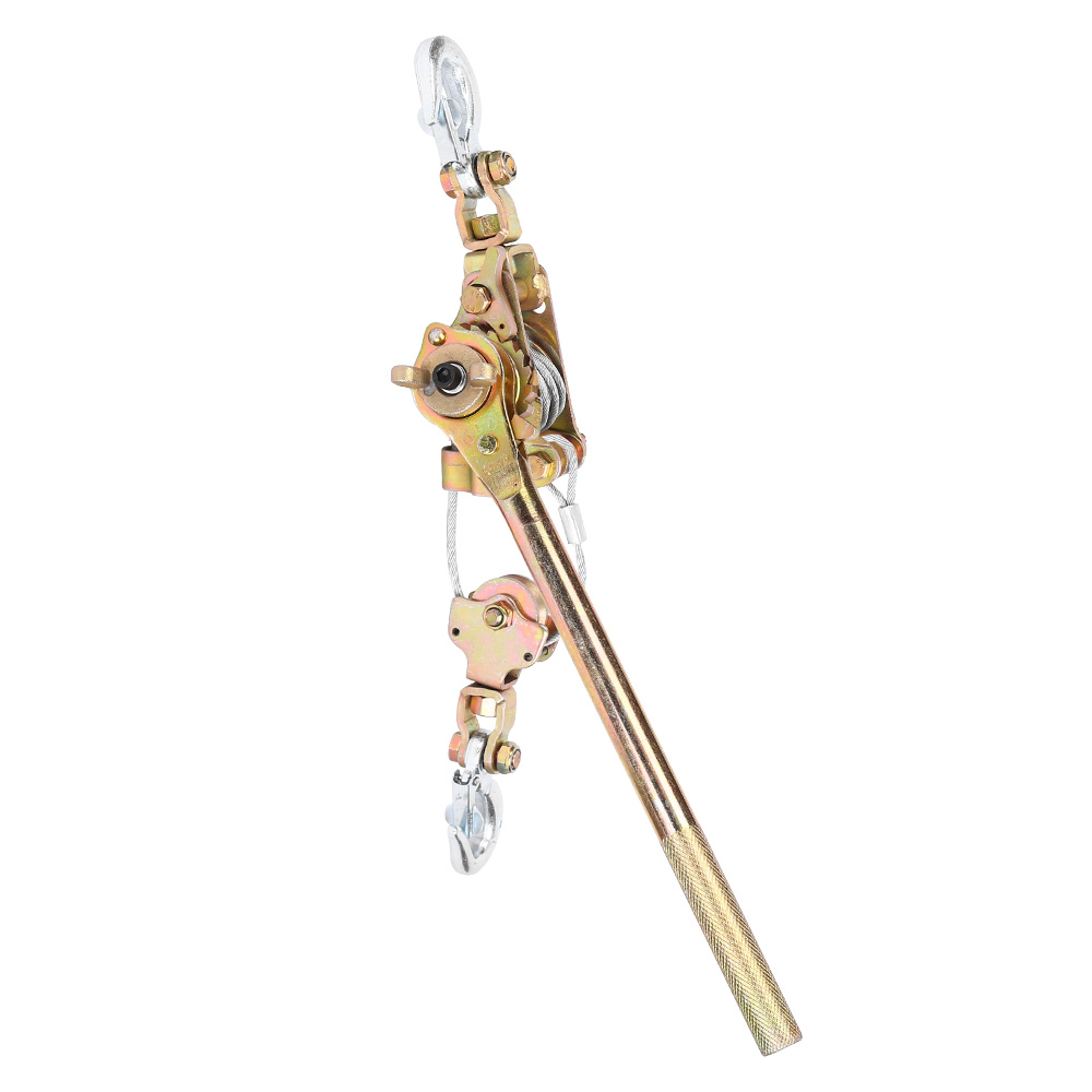Multi-function Hand Cable Puller with Two Hooks, Galvanized Steel Wire Rope Gripper, Tightening Pulling Tool - Image 4
