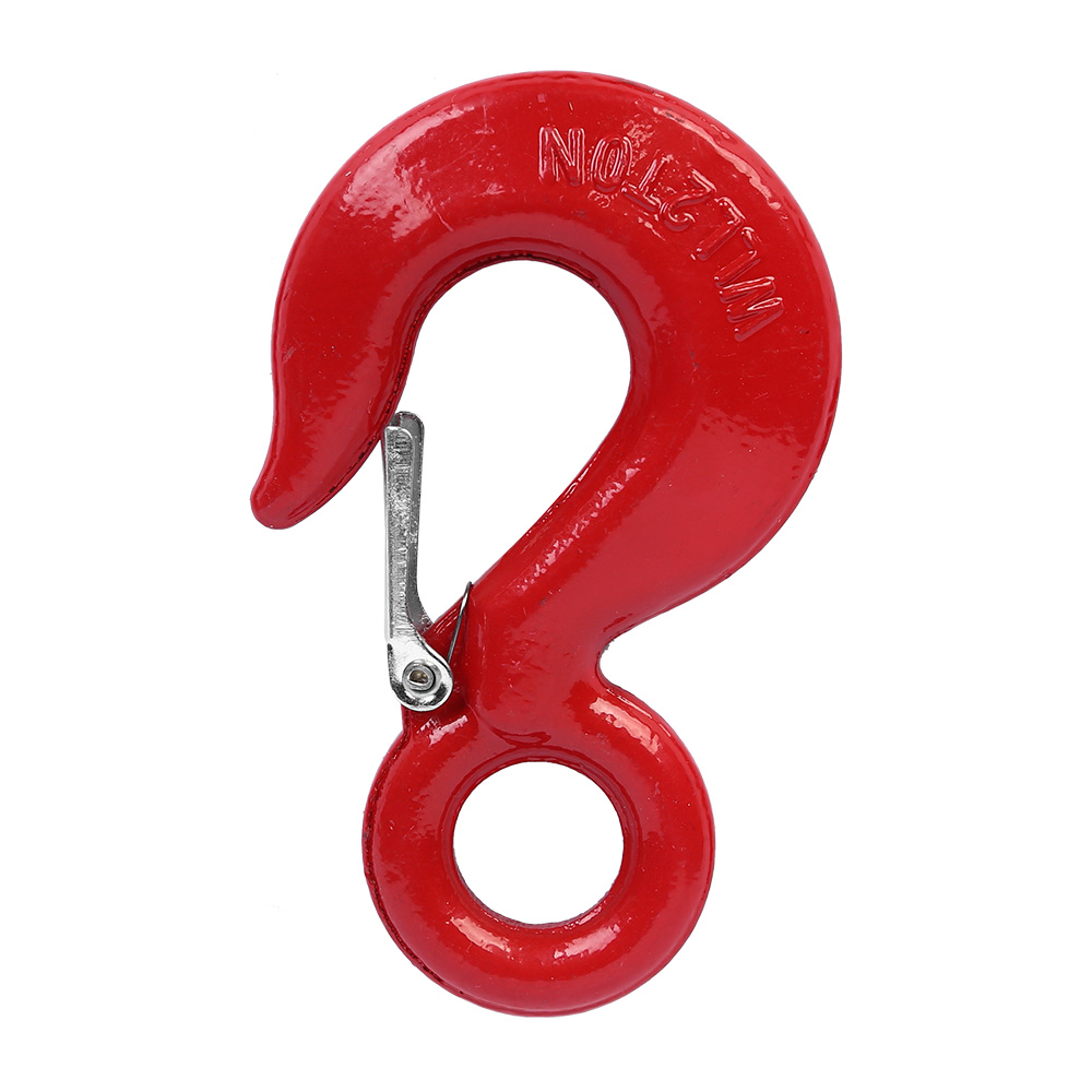 Eye Lifting Hook with Safety Latch, Heavy Duty Cargo Lifting Grab Hook for Crane Rigging - Image 4