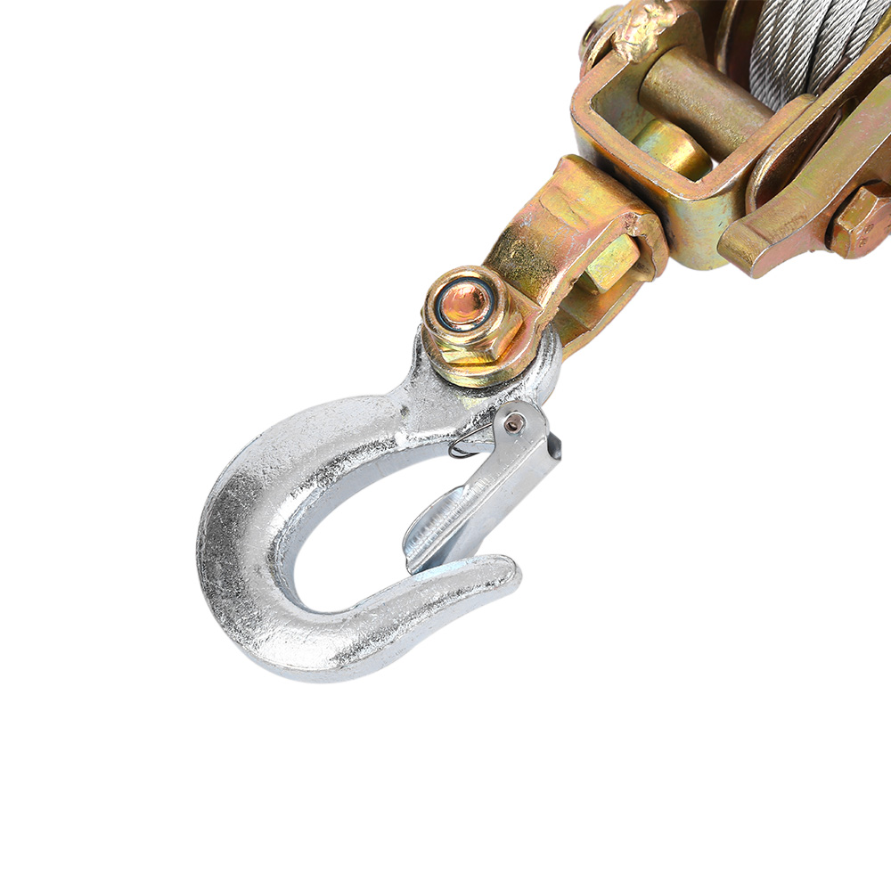 Multi-function Hand Cable Puller with Two Hooks, Galvanized Steel Wire Rope Gripper, Tightening Pulling Tool - Image 7