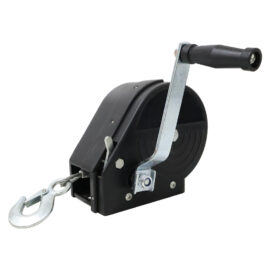 Heavy Duty Hand Winch with Hook & Crank Handle, Manual Trailer Winch for Boat, Truck, ATV, RV, Custom Logo Available